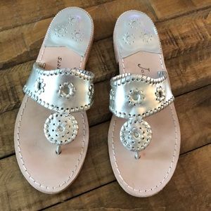 Jack rogers platinum sandals